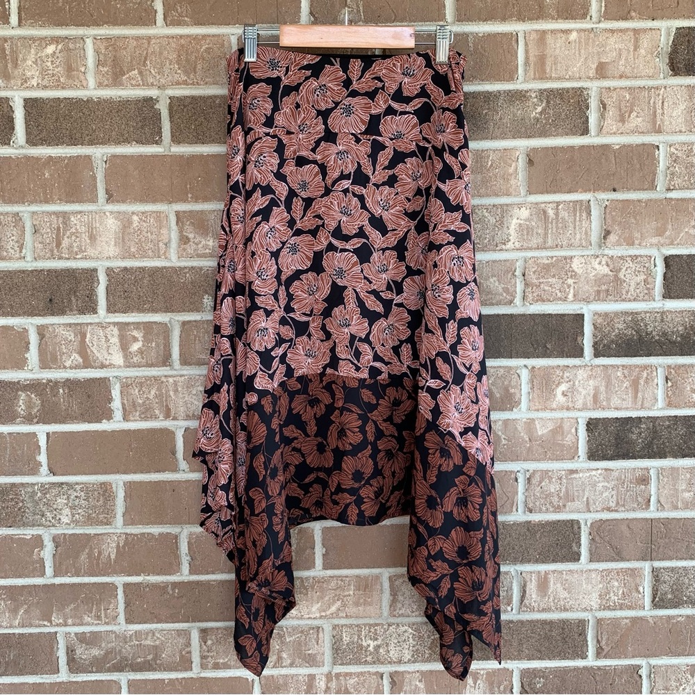 Sienna Sky floral midi skirt // small
